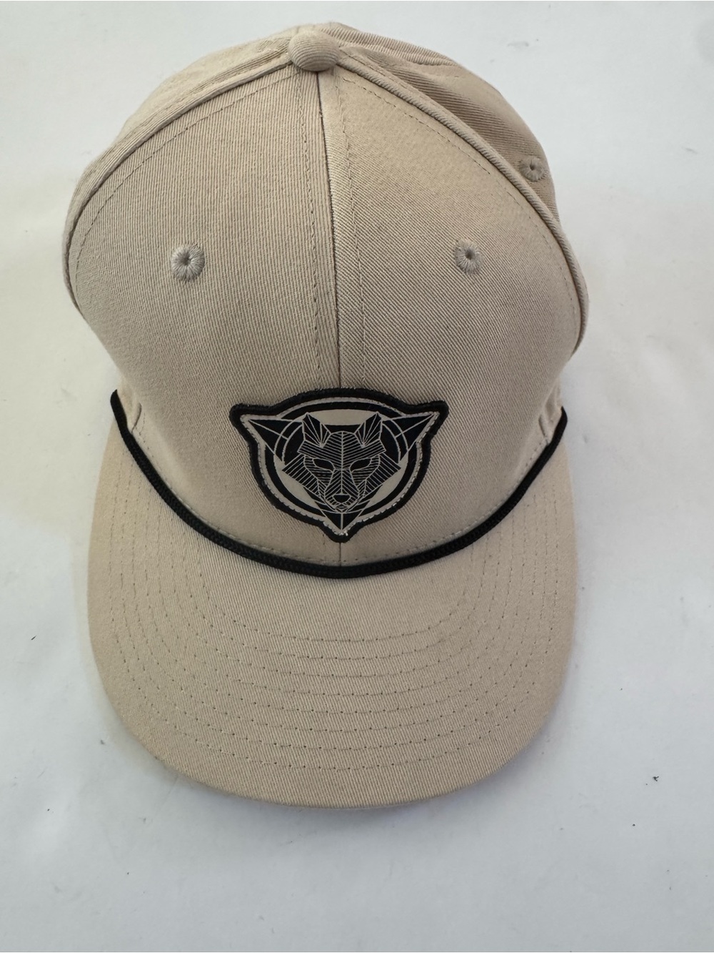 WLVS Wolf Trucker Hat Pukka brand beige black snap back Mens